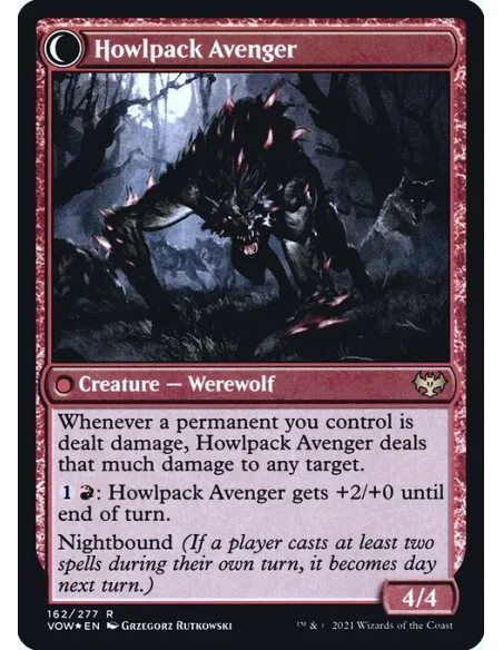 Ill-Tempered Loner // Howlpack Avenger - Foil