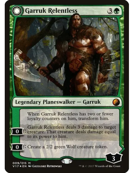 Garruk Relentless // Garruk, the Veil-Cursed - Foil