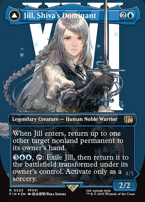 Jill, Shiva's Dominant // Shiva, Warden of Ice - Foil