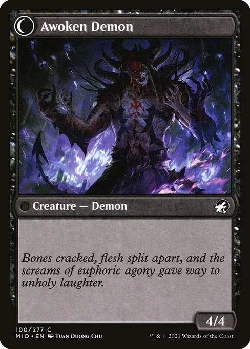 Ecstatic Awakener // Awoken Demon - Foil