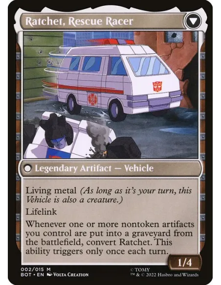 Ratchet, Field Medic // Ratchet, Rescue Racer