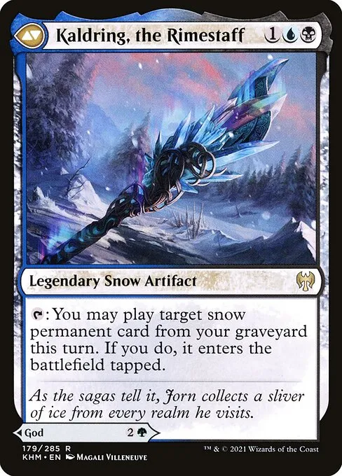 Jorn, God of Winter // Kaldring, the Rimestaff - Foil