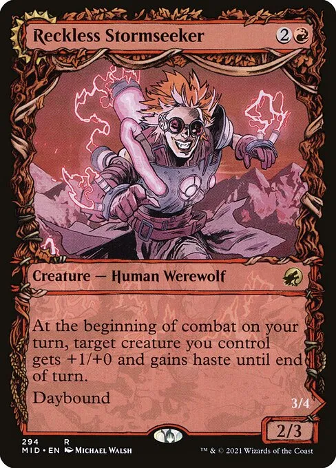 Reckless Stormseeker // Storm-Charged Slasher - Foil