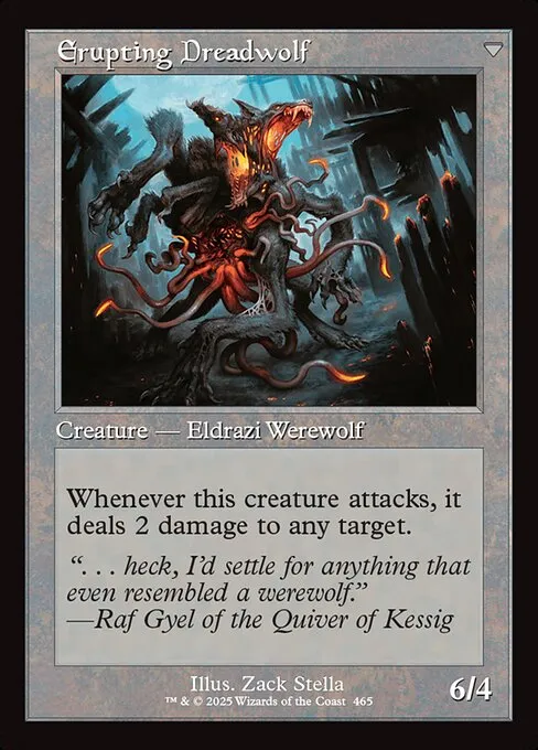 Smoldering Werewolf // Erupting Dreadwolf - Foil