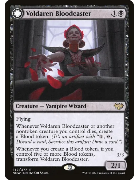 Voldaren Bloodcaster // Bloodbat Summoner - Foil