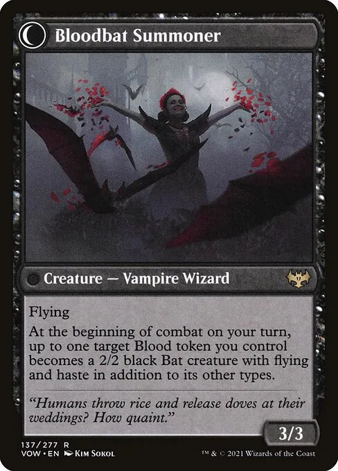 Voldaren Bloodcaster // Bloodbat Summoner - Foil