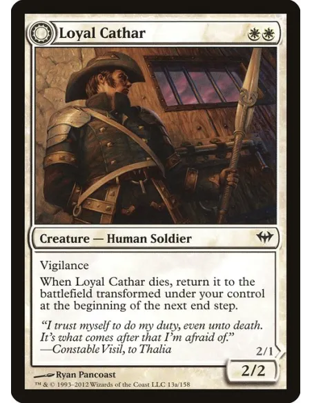Loyal Cathar // Unhallowed Cathar - Foil
