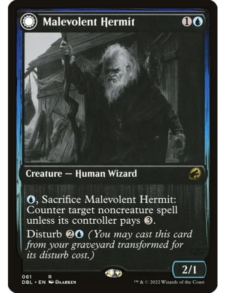 Malevolent Hermit // Benevolent Geist - Foil