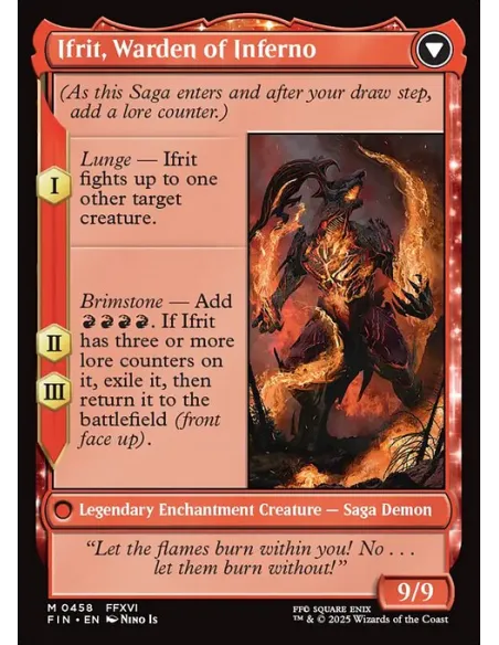 Clive, Ifrit's Dominant // Ifrit, Warden of Inferno