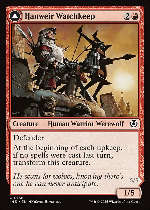 Hanweir Watchkeep // Bane of Hanweir - Foil