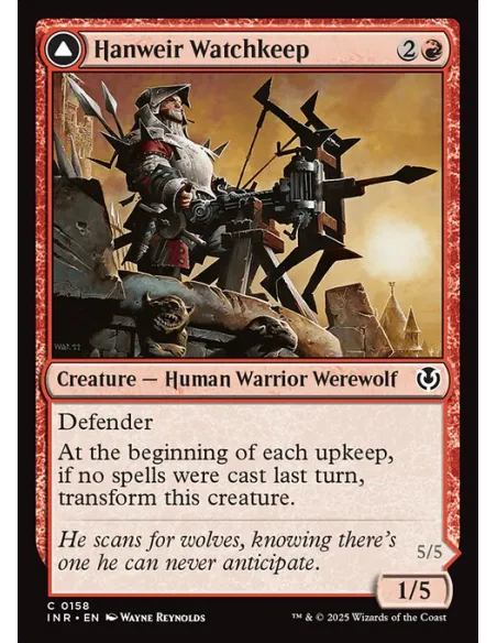 Hanweir Watchkeep // Bane of Hanweir - Foil