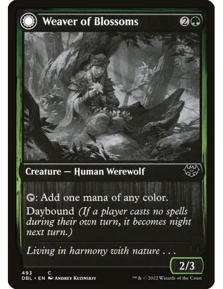 Weaver of Blossoms // Blossom-Clad Werewolf - Foil