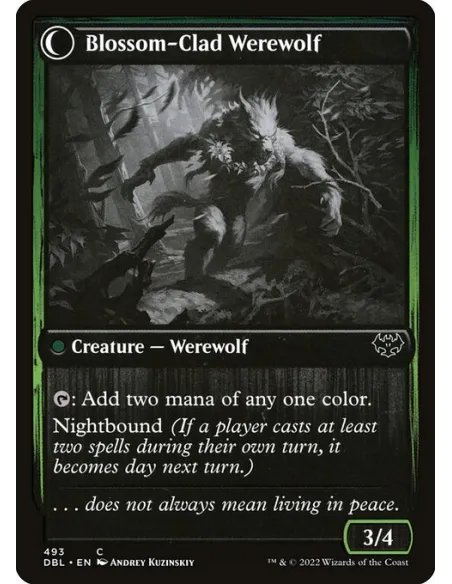 Weaver of Blossoms // Blossom-Clad Werewolf - Foil