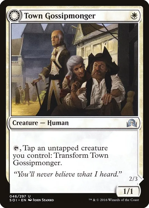 Town Gossipmonger // Incited Rabble - Foil