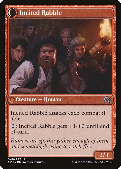 Town Gossipmonger // Incited Rabble - Foil