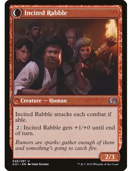 Town Gossipmonger // Incited Rabble - Foil