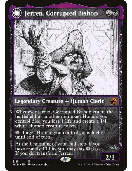 Jerren, Corrupted Bishop // Ormendahl, the Corrupter