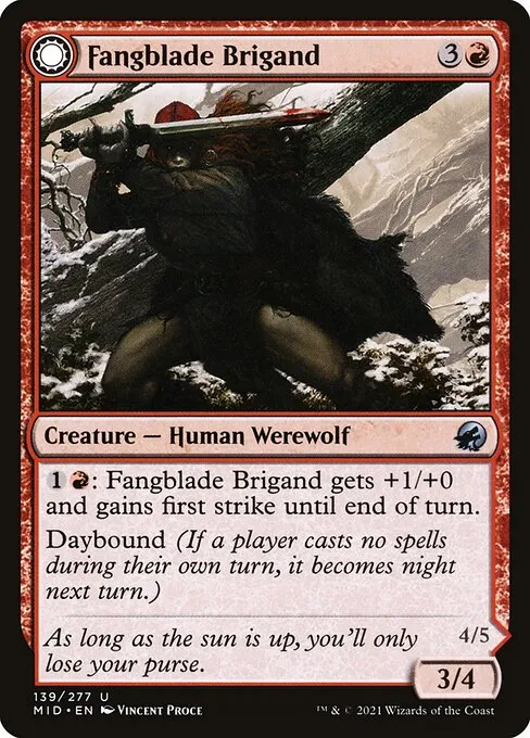 Fangblade Brigand // Fangblade Eviscerator - Foil