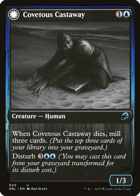 Covetous Castaway // Ghostly Castigator - Foil