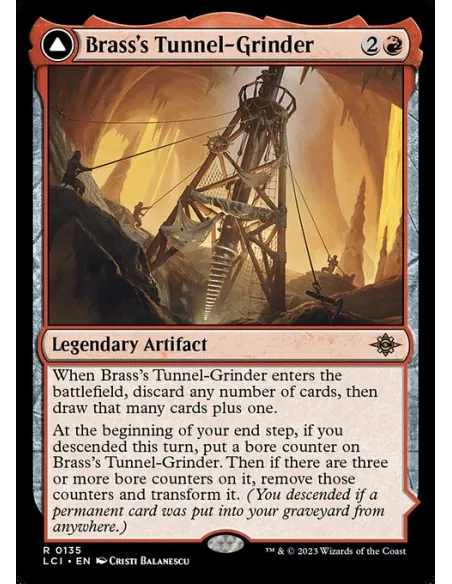 Brass's Tunnel-Grinder // Tecutlan, the Searing Rift - Foil