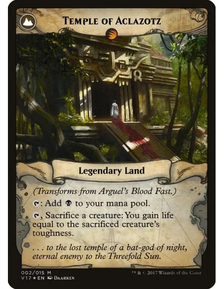 Arguel's Blood Fast // Temple of Aclazotz - Foil