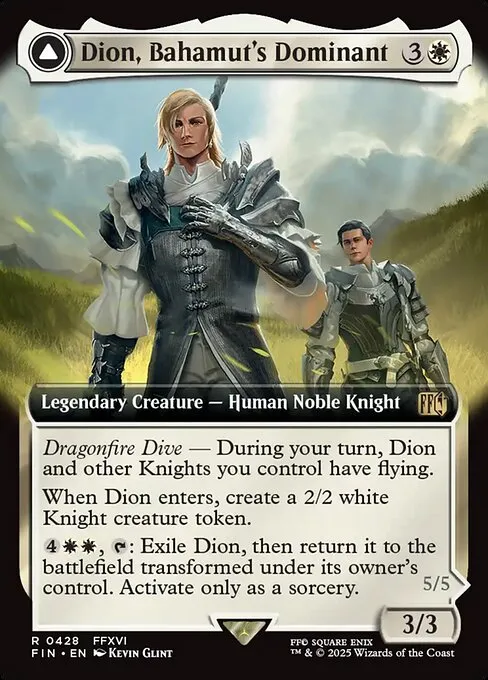 Dion, Bahamut's Dominant // Bahamut, Warden of Light - Foil