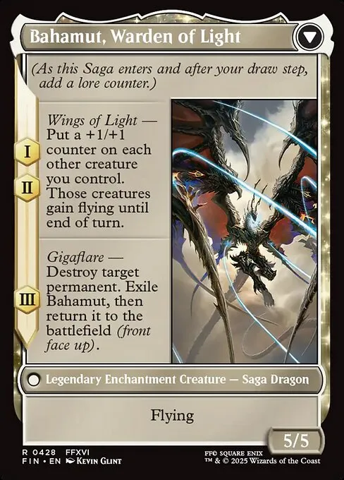 Dion, Bahamut's Dominant // Bahamut, Warden of Light - Foil
