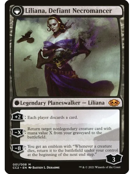 Liliana, Heretical Healer // Liliana, Defiant Necromancer - Foil