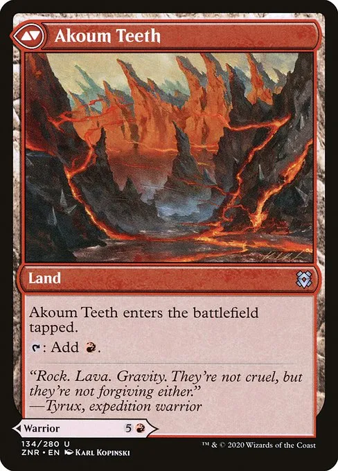 Akoum Warrior // Akoum Teeth - Foil