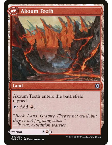 Akoum Warrior // Akoum Teeth - Foil