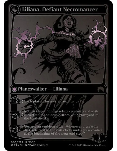 Liliana, Heretical Healer // Liliana, Defiant Necromancer - Foil