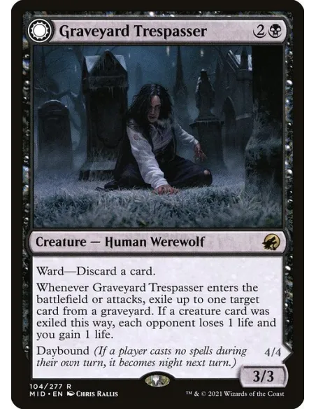 Graveyard Trespasser // Graveyard Glutton - Foil