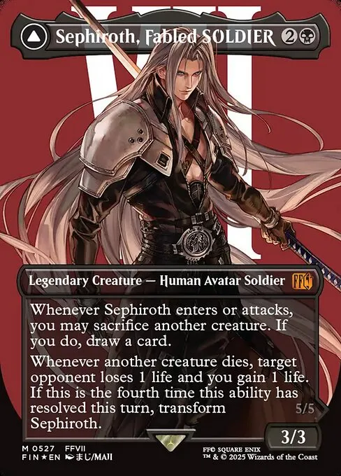 Sephiroth, Fabled SOLDIER // Sephiroth, One-Winged Angel - Foil