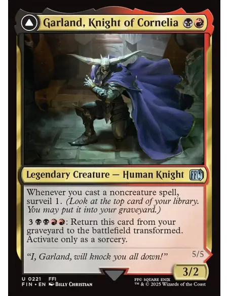 Garland, Knight of Cornelia // Chaos, the Endless - Foil