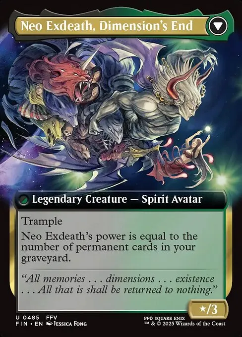 Exdeath, Void Warlock // Neo Exdeath, Dimension's End - Foil