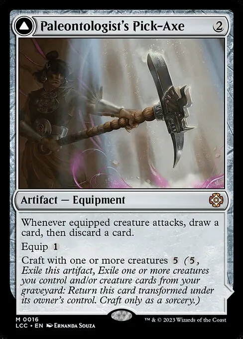Paleontologist's Pick-Axe // Dinosaur Headdress - Foil