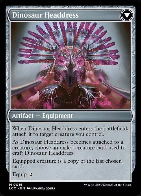 Paleontologist's Pick-Axe // Dinosaur Headdress - Foil