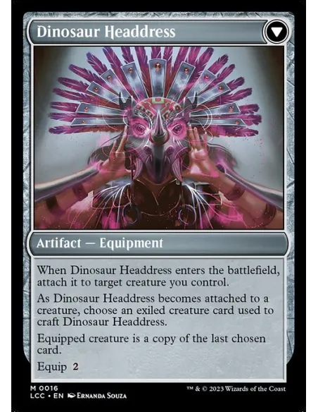 Paleontologist's Pick-Axe // Dinosaur Headdress - Foil