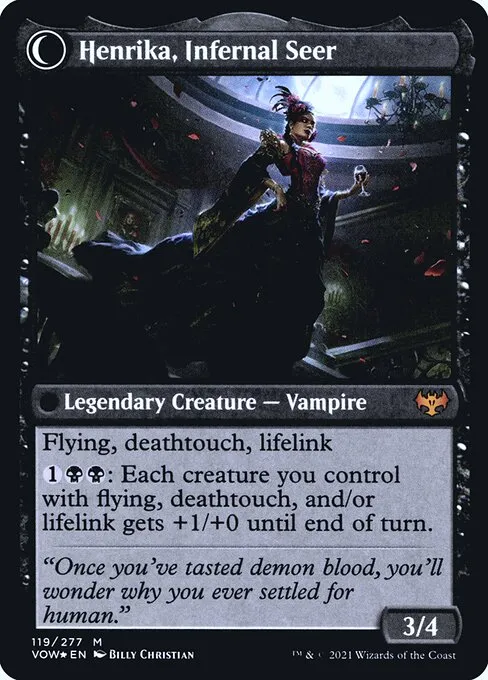 Henrika Domnathi // Henrika, Infernal Seer - Foil