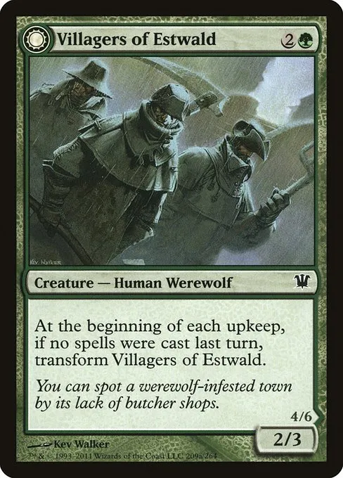 Villagers of Estwald // Howlpack of Estwald - Foil