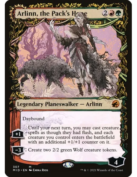 Arlinn, the Pack's Hope // Arlinn, the Moon's Fury - Foil
