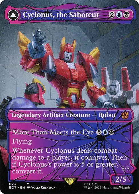 Cyclonus, the Saboteur // Cyclonus, Cybertronian Fighter - Foil