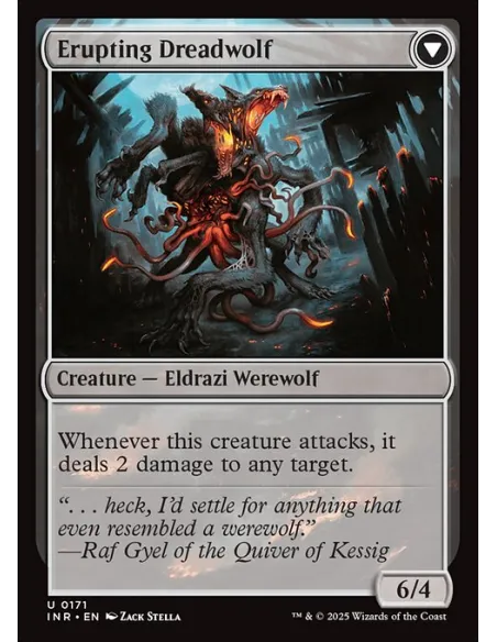 Smoldering Werewolf // Erupting Dreadwolf