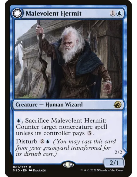 Malevolent Hermit // Benevolent Geist - Foil