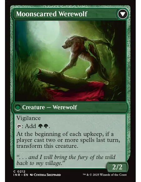 Scorned Villager // Moonscarred Werewolf