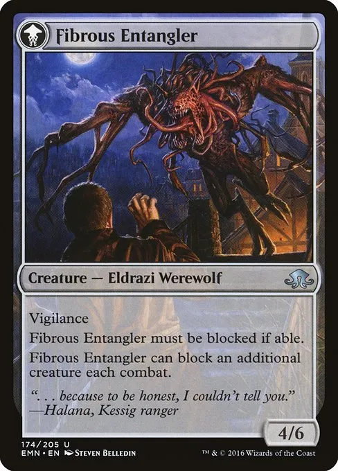 Tangleclaw Werewolf // Fibrous Entangler - Foil