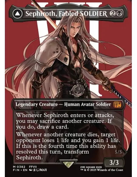 Sephiroth, Fabled SOLDIER // Sephiroth, One-Winged Angel - Foil