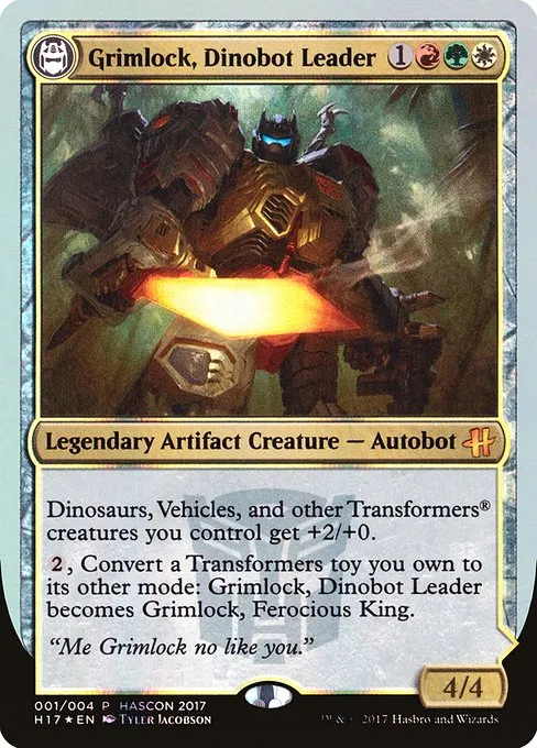 Grimlock, Dinobot Leader // Grimlock, Ferocious King - Foil