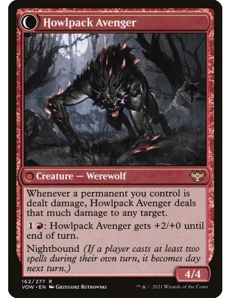 Ill-Tempered Loner // Howlpack Avenger - Foil