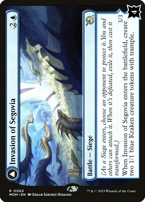 Invasion of Segovia // Caetus, Sea Tyrant of Segovia - Foil